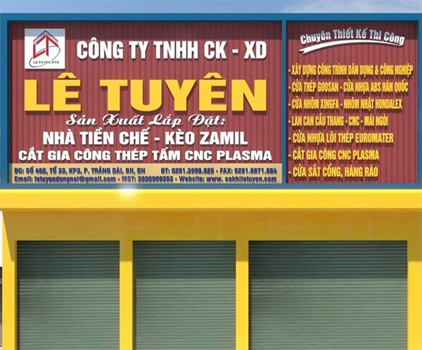 Thiết Kế Biển Quảng Cáo Xưởng Cơ Khí