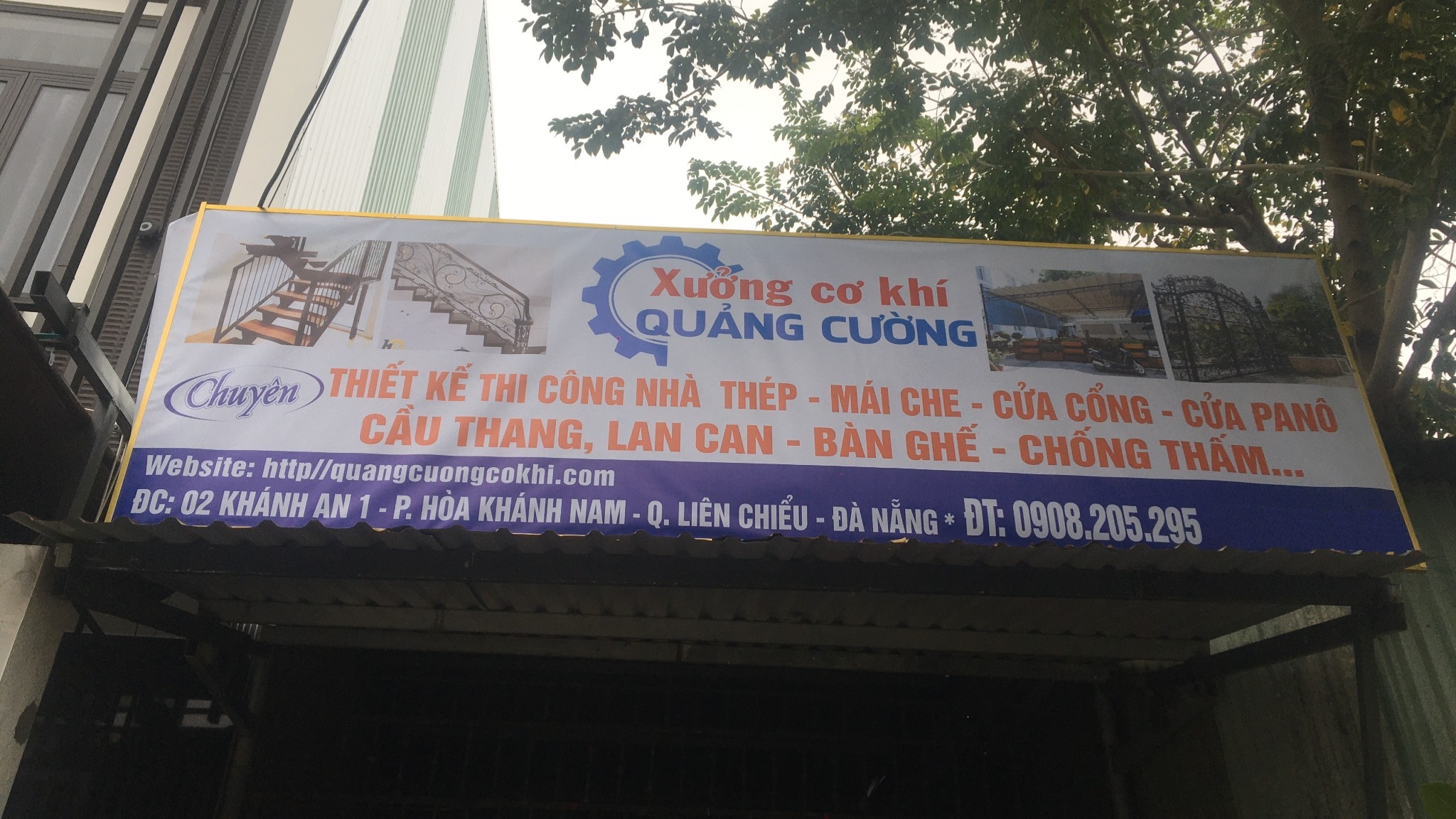 Thiết Kế Biển Quảng Cáo Xưởng Cơ Khí