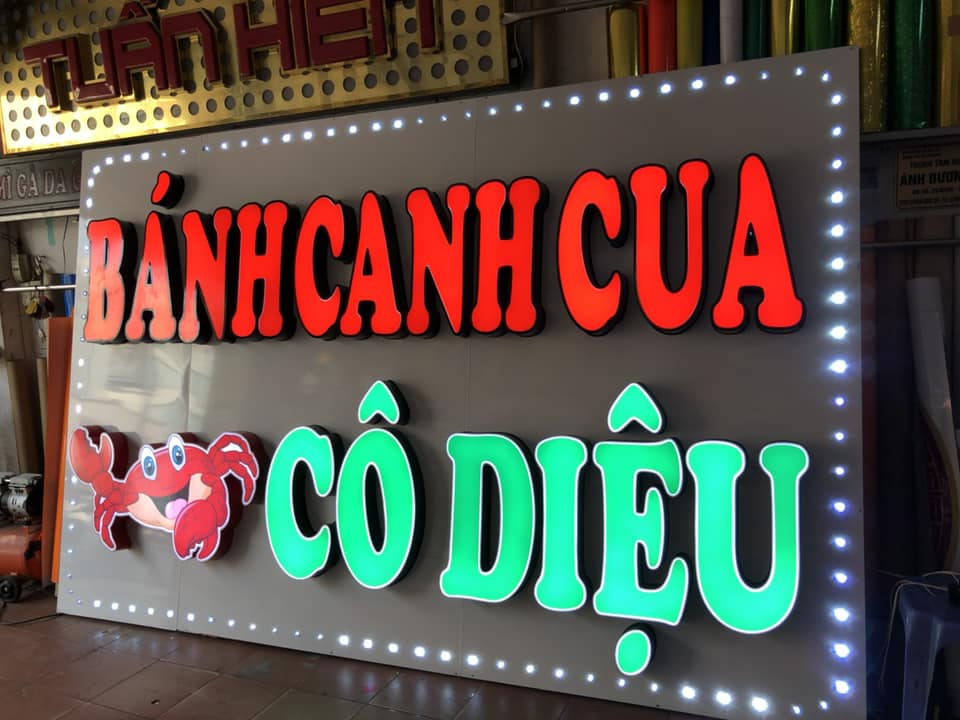 Thi Công Hộp Đèn Chữ Nổi