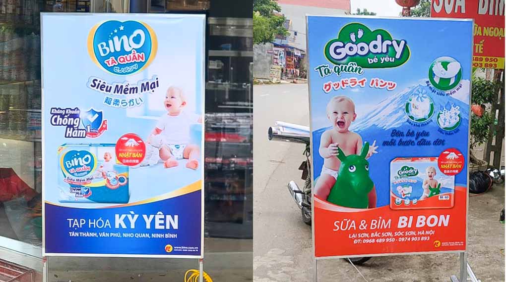 Thi Công Bảng Hiệu Shop Sữa