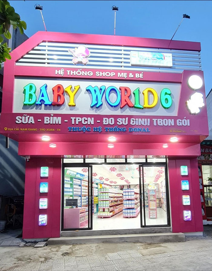 Thiết Kế Bảng Hiệu Shop Sữa