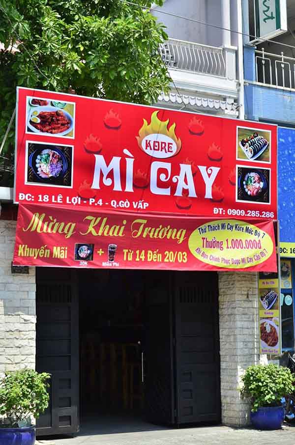 Biển Quảng Cáo Mì Cay