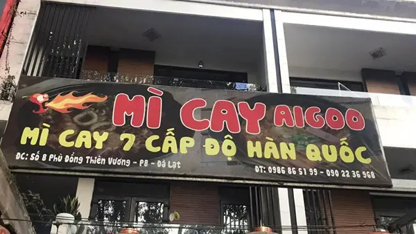 Thiết Kế Biển Quảng Cáo Mì Cay