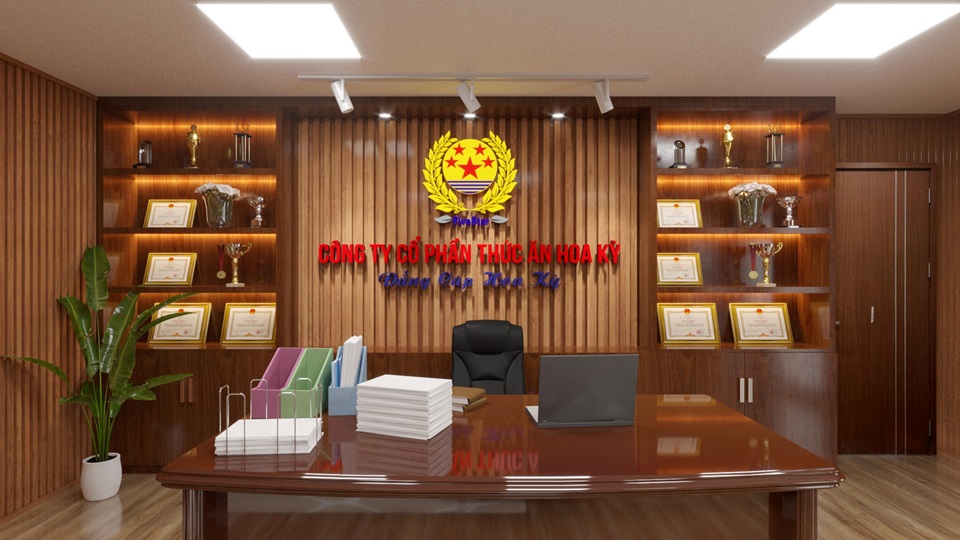 Làm Logo Backdrop Văn Phòng