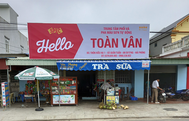 Thi Công Bảng Hiệu Sơn