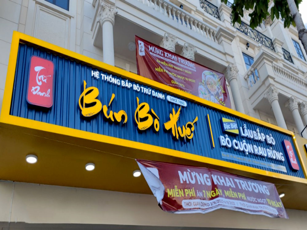 Thi Công Bảng Hiệu Quán Ăn