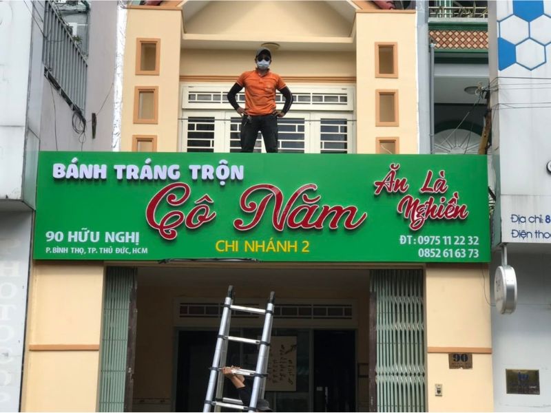 Thiết Kế Bảng Hiệu Quán Ăn